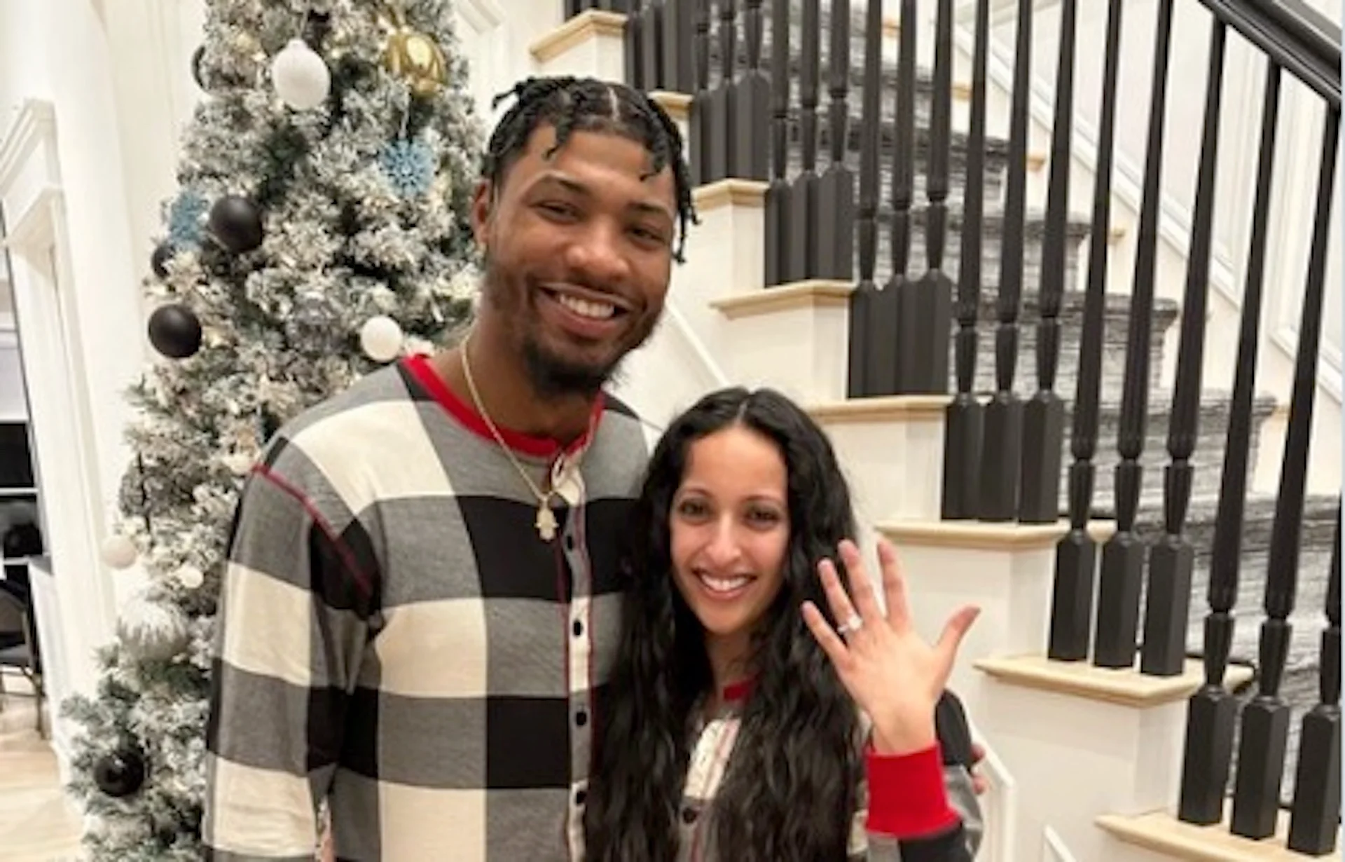 Marcus Smart and his wife