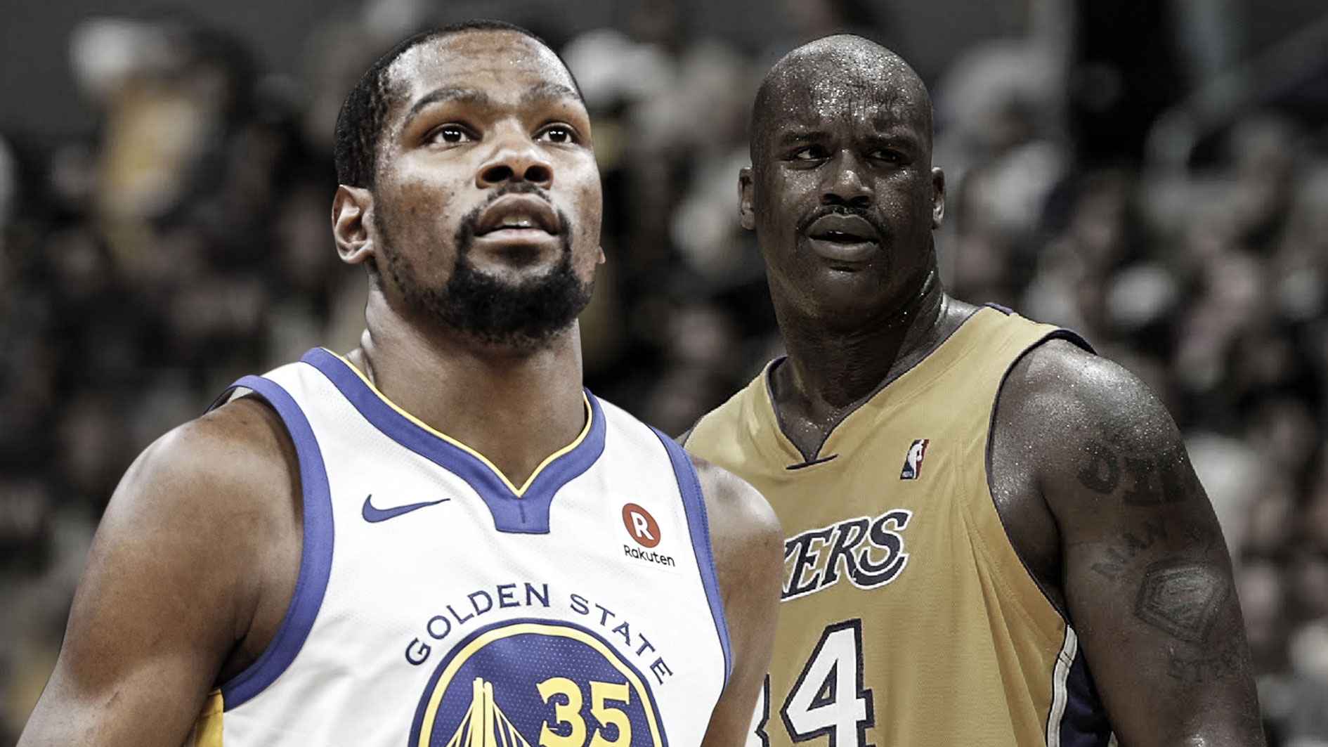 Kevin Durant and Shaquille O'Neal