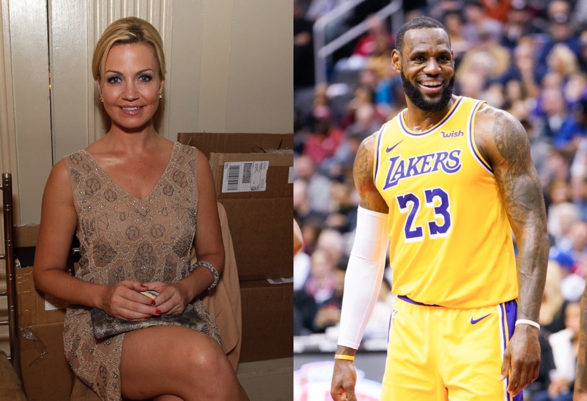 Michelle Beadle and LeBron James