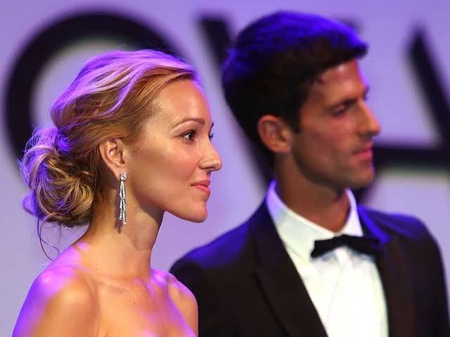 Jelena and Novak Djokovic via Business Insider