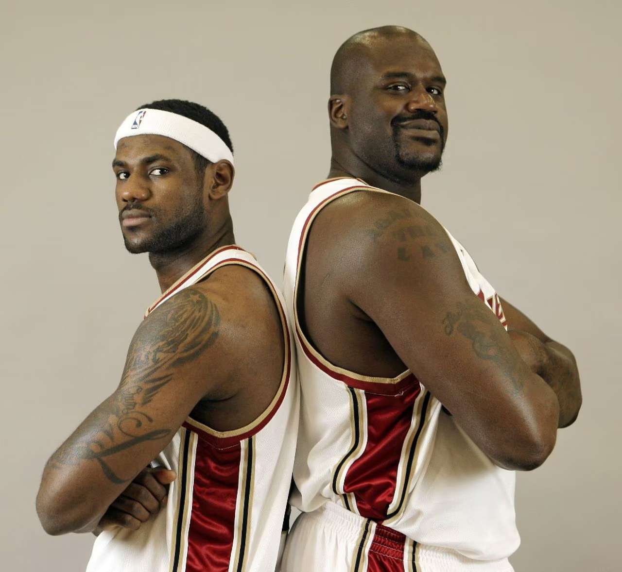 LeBron James and Shaq O'Neal