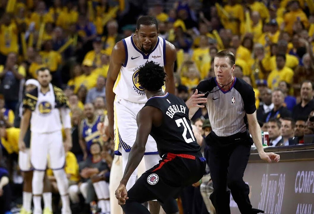 Kevin Durant and Patrick Beverley