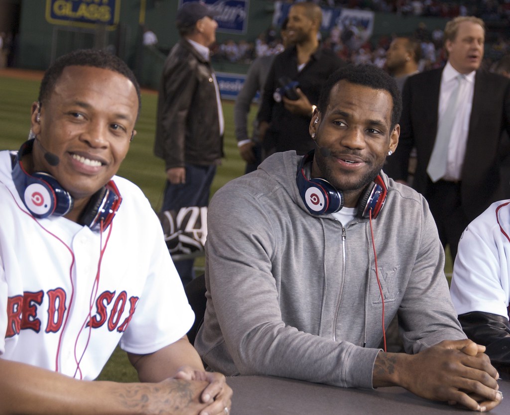 LeBron James with Dr. Dre