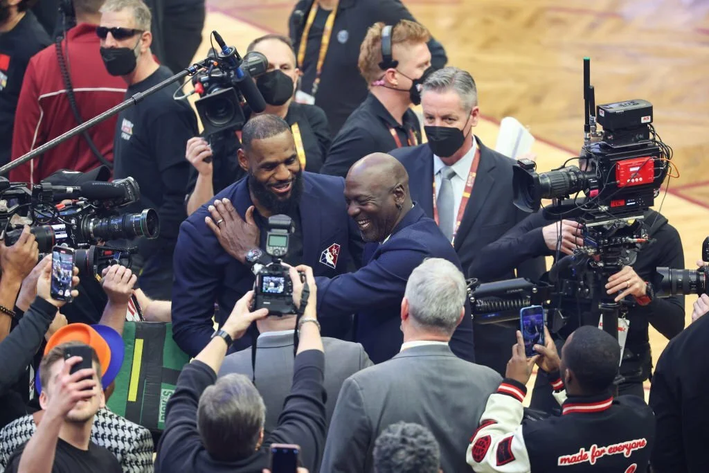 Michael Jordan with LeBron