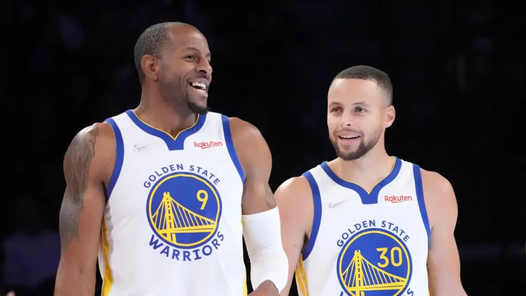 Stephen Curry congratulates ex-Warriors teammate Andre Iguodala on his appointment
