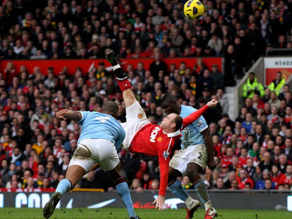 Wayne Rooney’s classic overhead kick against Manchester City
