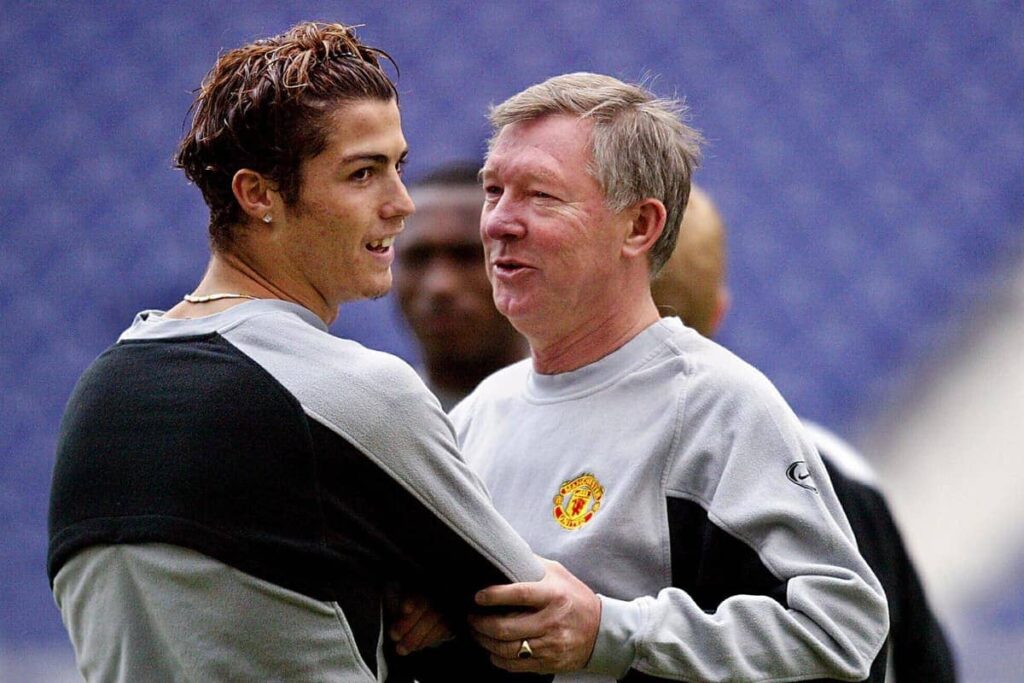 Ronaldo and Sir Alex Ferguson