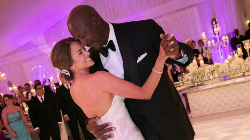 Michael Jordan in his wedding