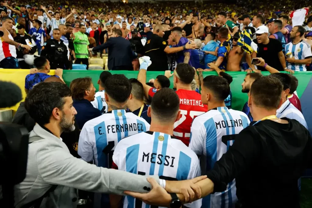 Lionel Messi witnesses horrific scene at Brazil-Argentina game