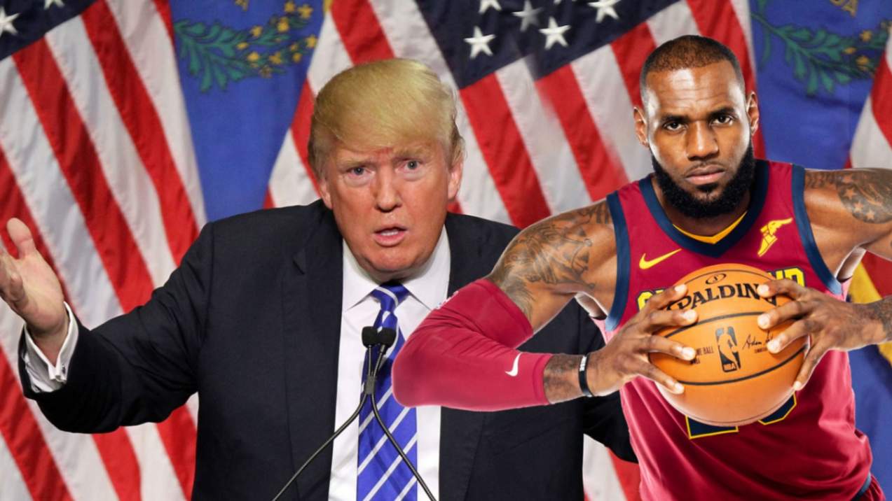 LeBron James and Donald Trump