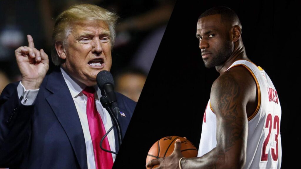 Donald Trump and LeBron James