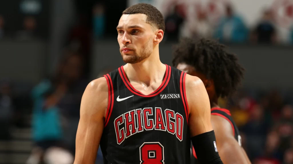  Zach LaVine's storm off the court after the win over the Heat to anger the Bulls front office, amid trade interest from the Lakers and others