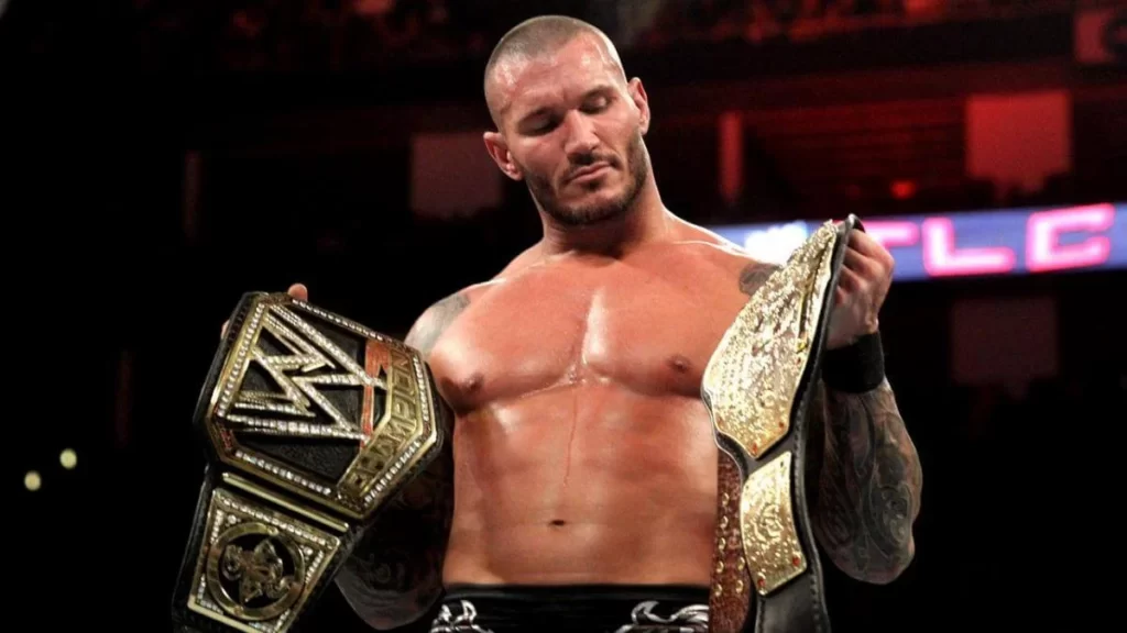 Randy Orton with Championships