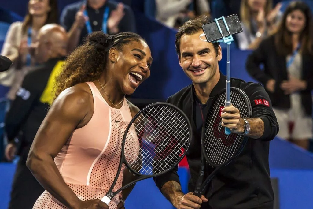 Serena Williams and Roger Federer