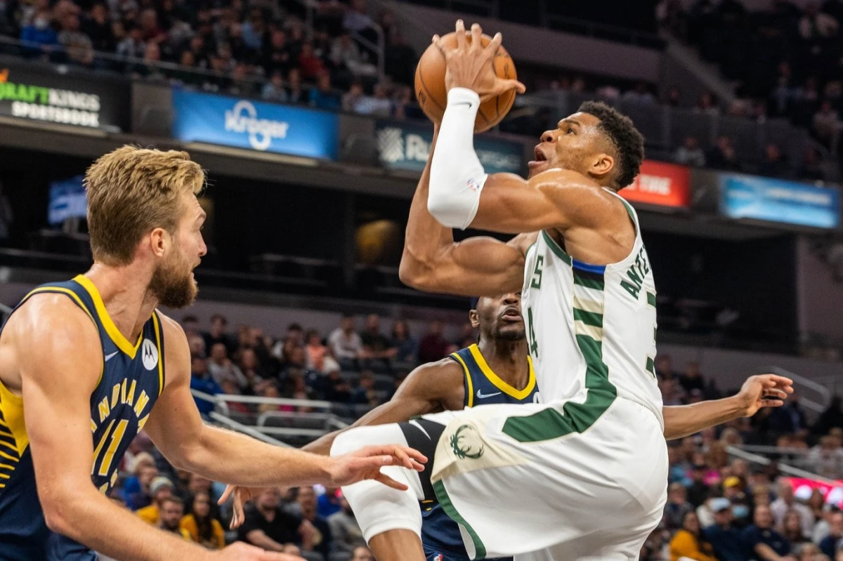 After a heated altercation with the Pacers players, Giannis Antetokounmpo takes to social media to share his historical 64-point milestone achievement