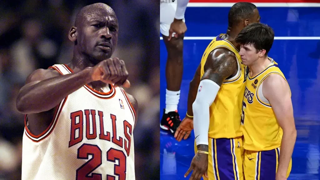 Lakers LeBron James ignites wild  controversy comparing Michael Jordan and Austin Reaves' flu games after NBA Cup win over the Indiana Pacers