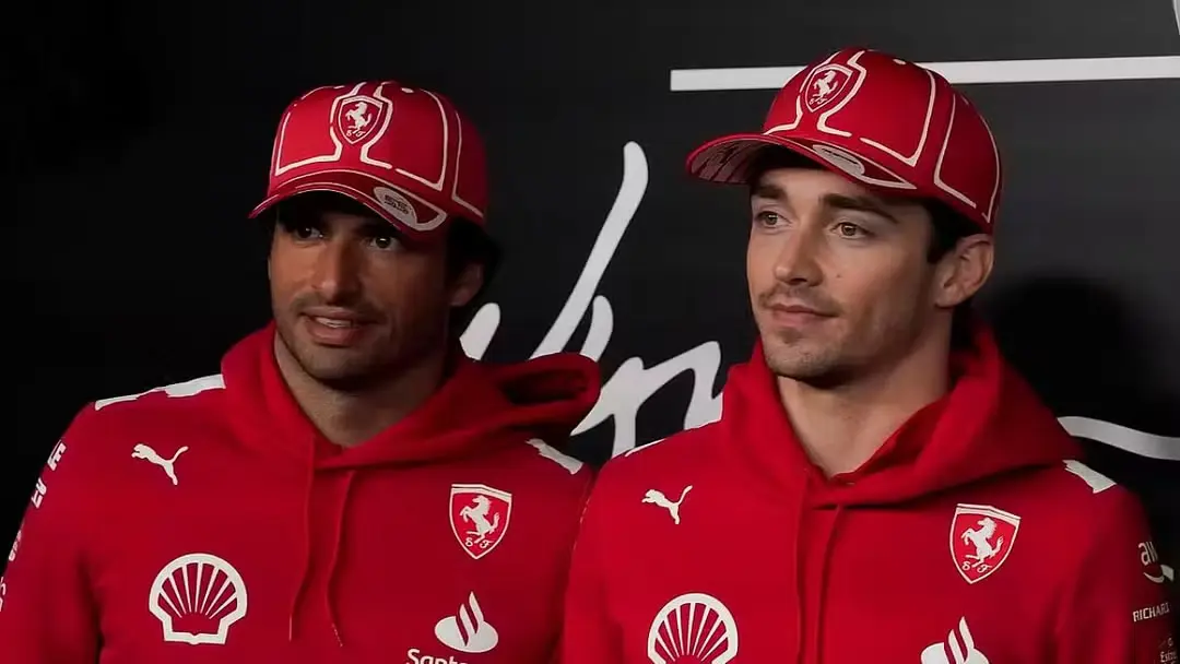 Sainz and Leclerc