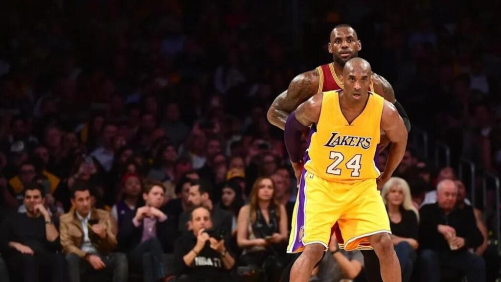 LeBron James and Kobe Bryant