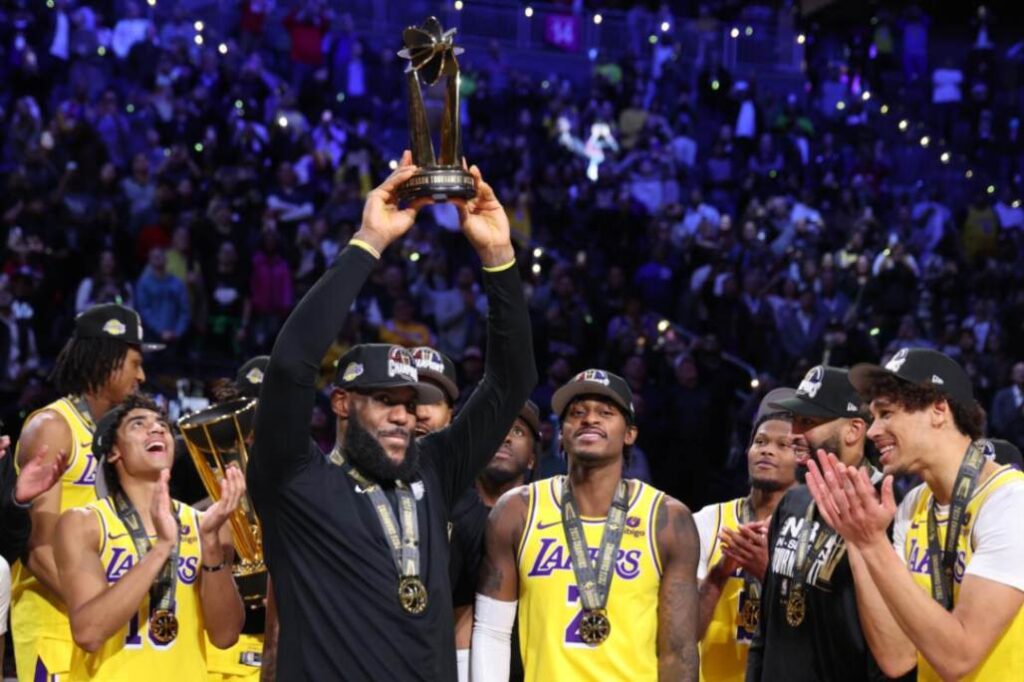 NBA Cup winners Los Angeles Lakers