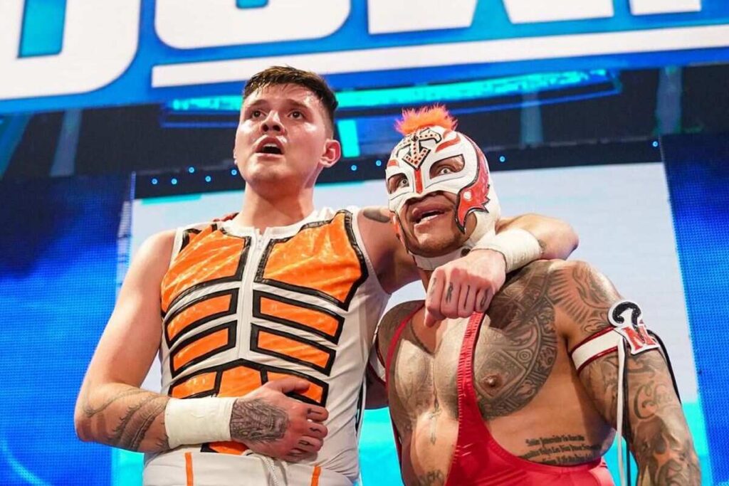 Dominik Mysterio and Rey Mysterio