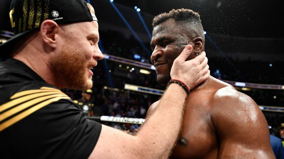 Francis Ngannou brings tear in the eyes of his coach