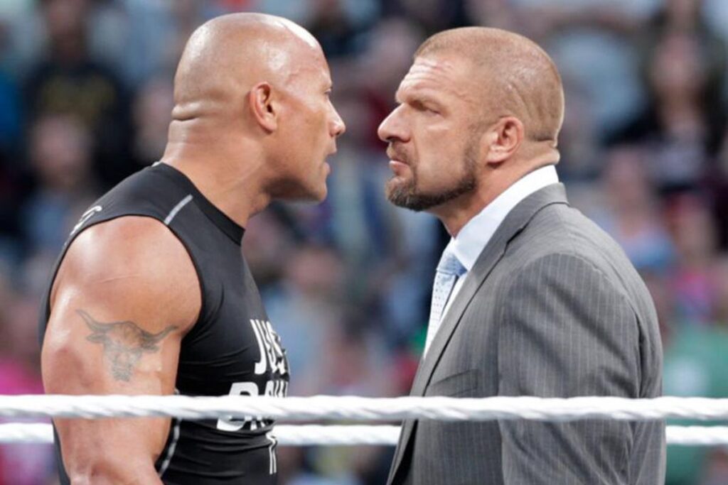 Triple H vs. The Rock