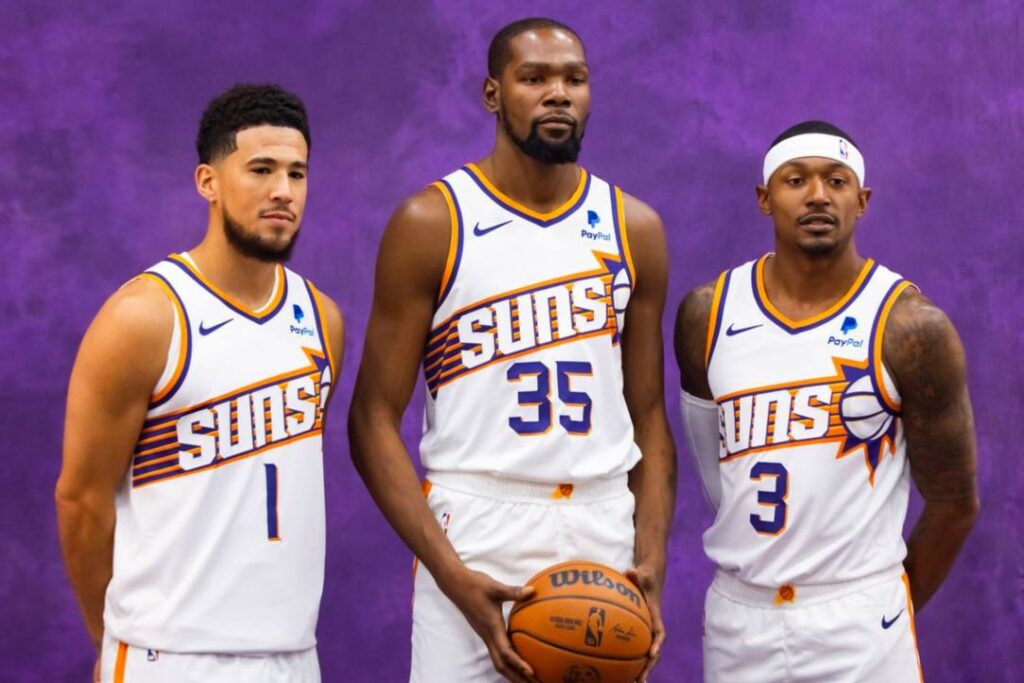 The Phoenix Suns' big three (Devin Booker, Kevin Durant and Bradley Beal)