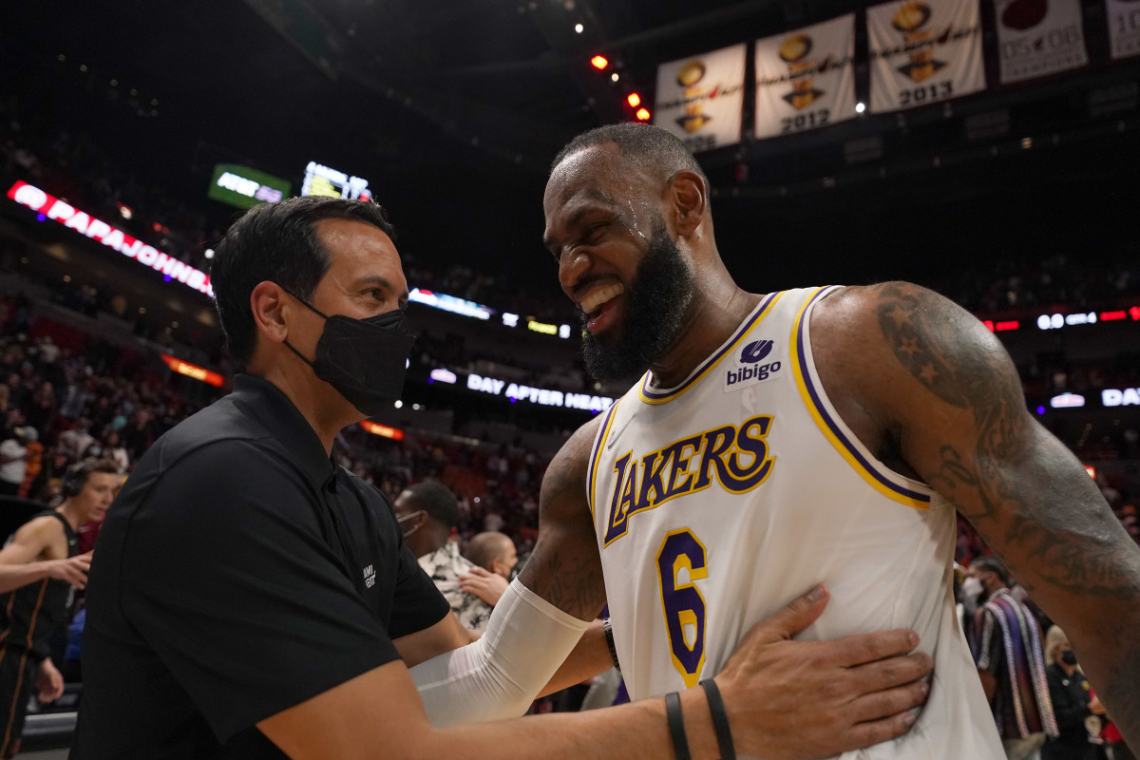 Erik Spoelstra and LeBron James