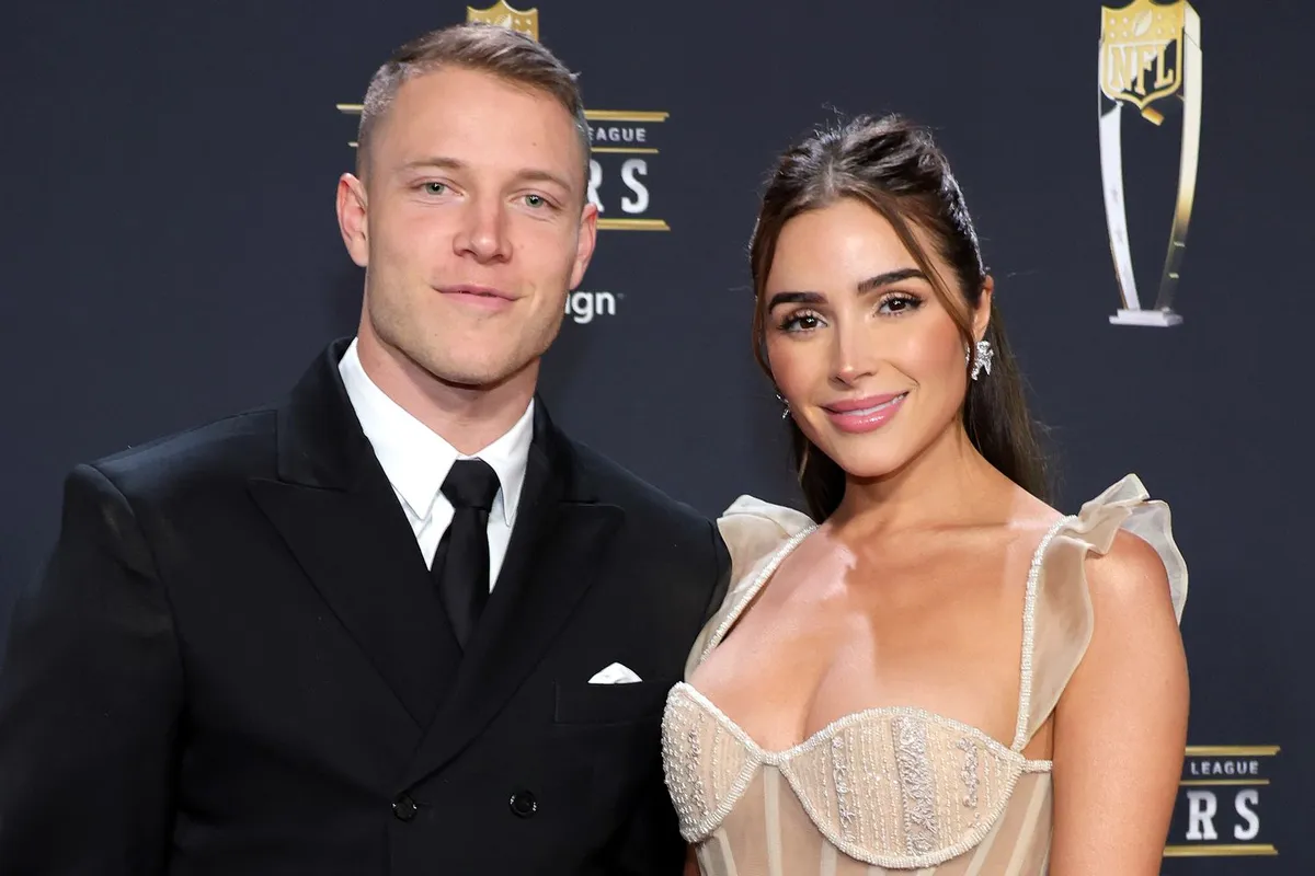 Christian McCaffrey and Olivia Culpo