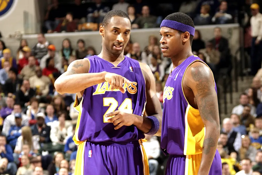 Kobe Bryant with Smush Parker