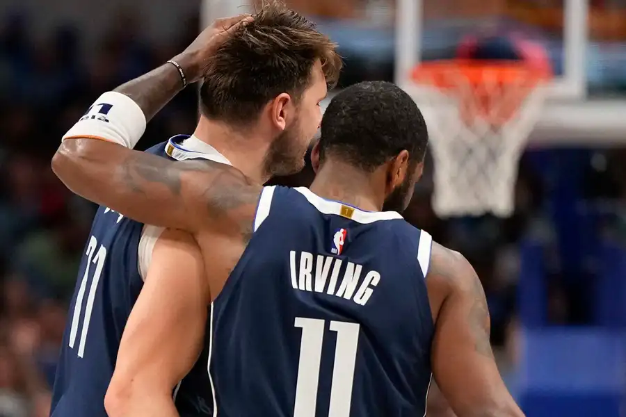 Luka Doncic discusses his dynamic with Kyrie Irving