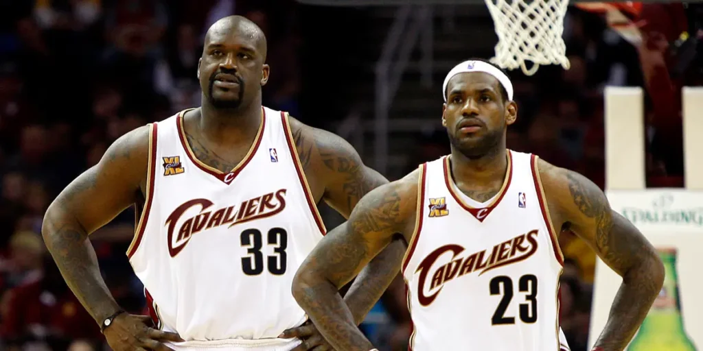 LeBron James and Shaquille O’Neal