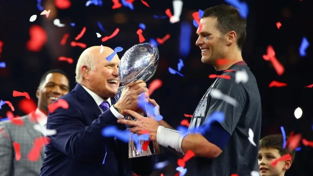 Terry Bradshaw and Tom Brady