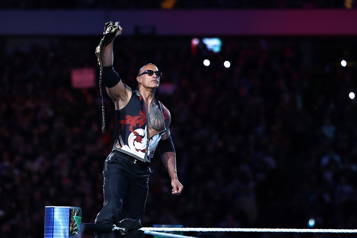 The Rock at WrestleMania 40