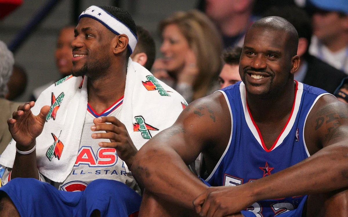 LeBron James and Shaquille O'Neal