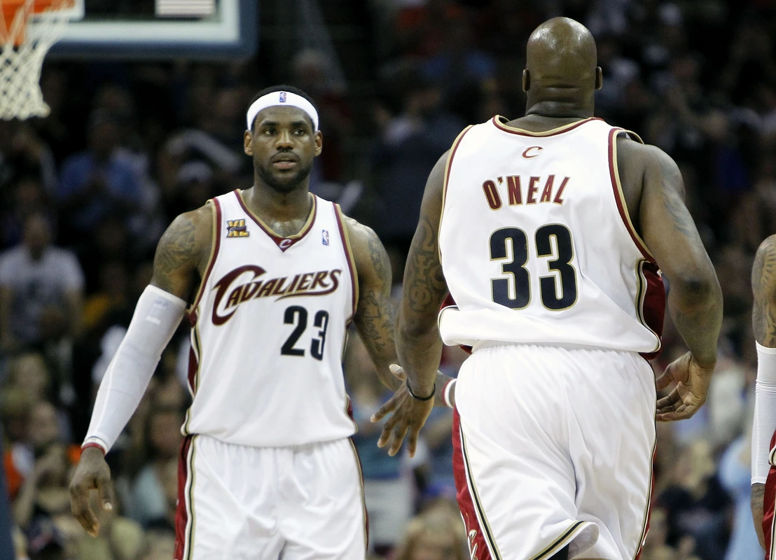 LeBron James and Shaquille O'Neal